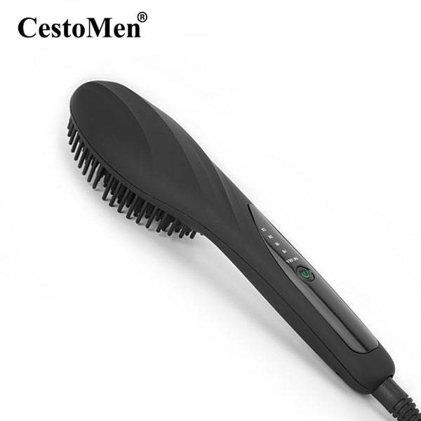 Electric black Fast Hair Straightener Brush