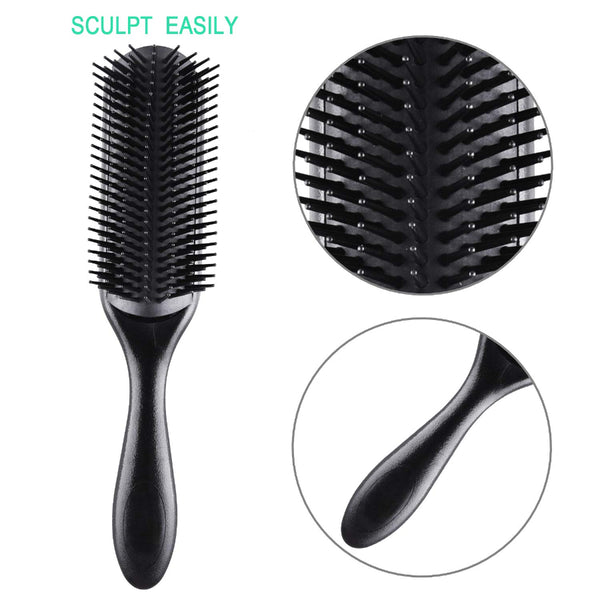 6pcs Paddle Brush Comb Set