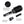 Load image into Gallery viewer, 3pcs/Set Black Detangle Styling Brush Set 02