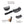 Load image into Gallery viewer, 3pcs/Set Black Detangle Styling Brush Set 02