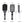 Load image into Gallery viewer, 3pcs/Set Black Detangle Styling Brush Set 01