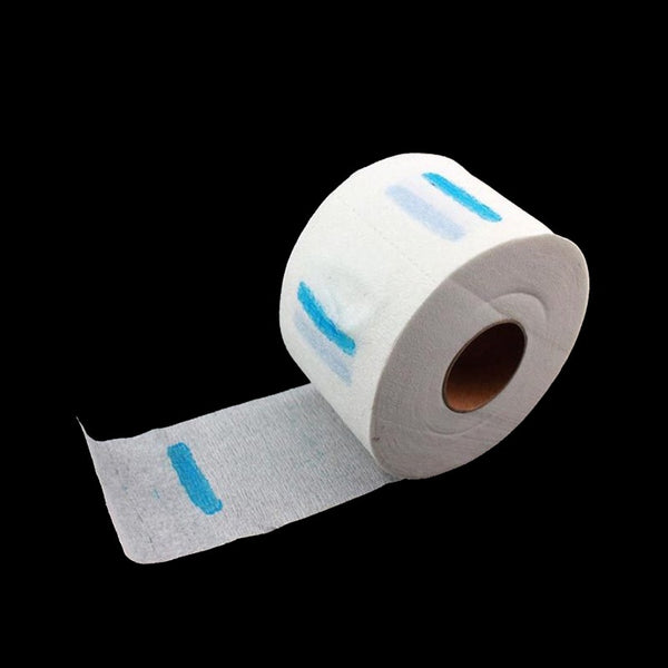 5 Rolls Disposable Neck Paper Strips (white,black,green)
