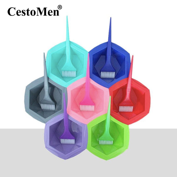 Hair Dyeing Bowl Brush 7Colors / Set