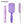 Load image into Gallery viewer, CestoMen 3pcs/set Purple Detangle Brush Set 01