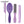 Load image into Gallery viewer, Purple 4pcs/Set Detangle Brush Set