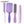 Load image into Gallery viewer, Purple 4pcs/Set Detangle Brush Set