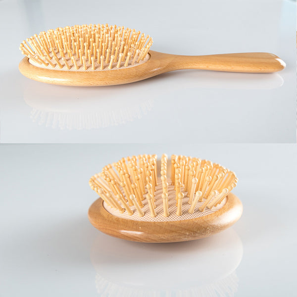 Wooden Air Cushion Detangle Brush