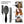 Load image into Gallery viewer, CestoMen 3pcs/set Black Detangle Brush Set 03