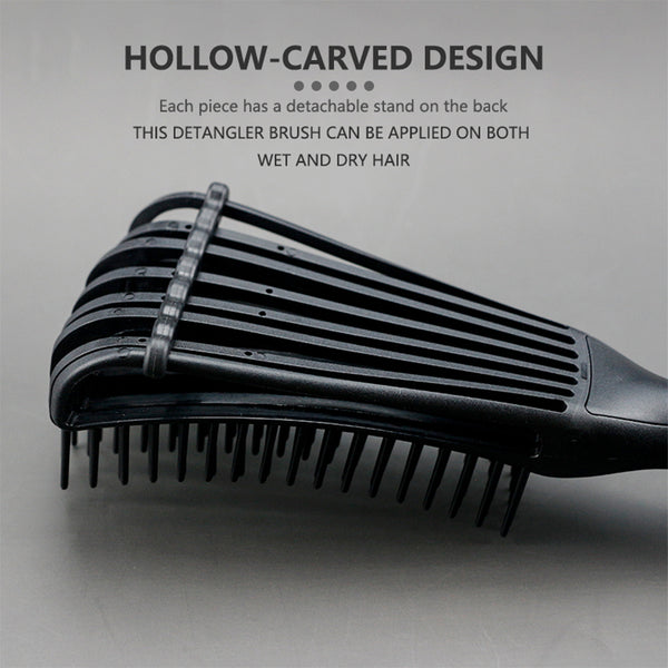 CestoMen 3pcs/set Black Detangle Brush Set 02