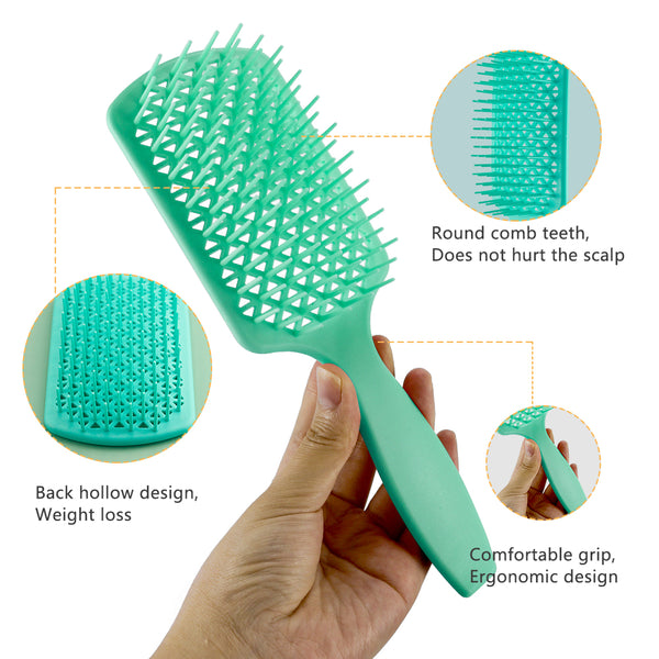 CestoMen 3pcs/set Green Detangle Brush Set 01