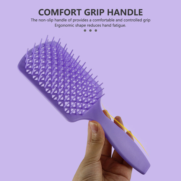 CestoMen 3pcs/set Purple Detangle Brush Set 01