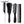 Load image into Gallery viewer, Black 4pcs/Set Detangle Brush Set
