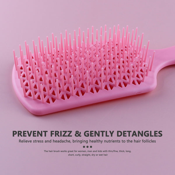 CestoMen 3pcs/set Pink Detangle Brush Set 01