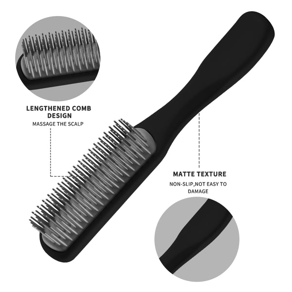 Black 4pcs/Set Detangle Brush Set