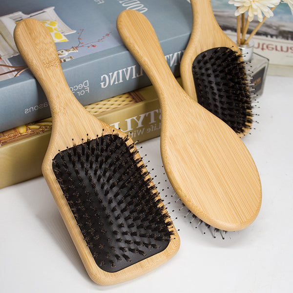 Boar Bristle Scalp Massage Air Cushion Brush
