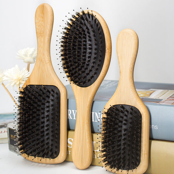 Boar Bristle Scalp Massage Air Cushion Brush