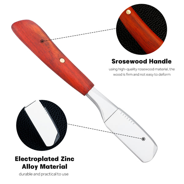 New Design Wood Handle Straight Razor Holder