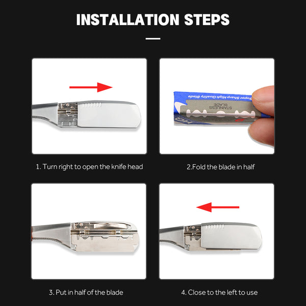 New Design Wood Handle Straight Razor Holder