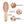 Load image into Gallery viewer, Natural Wood Hair Brush with Wooden Massage Scalp Comb 3 pcs