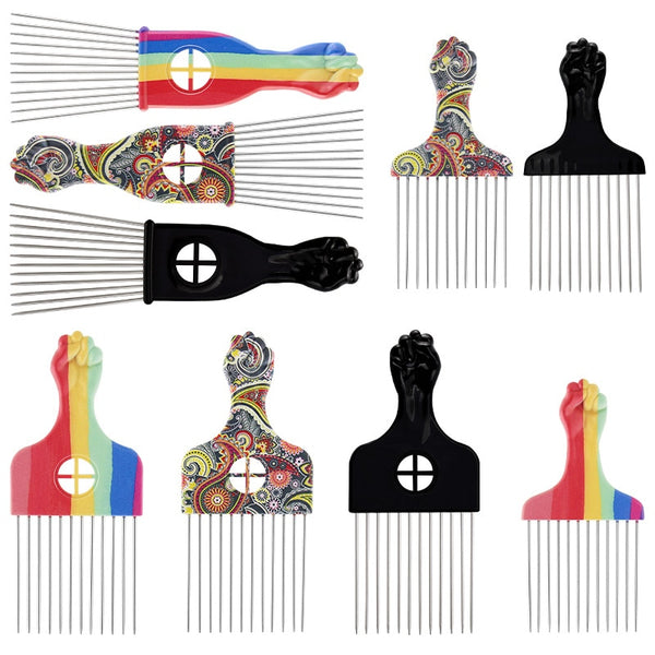 4 Sizes Afro Pick Combs