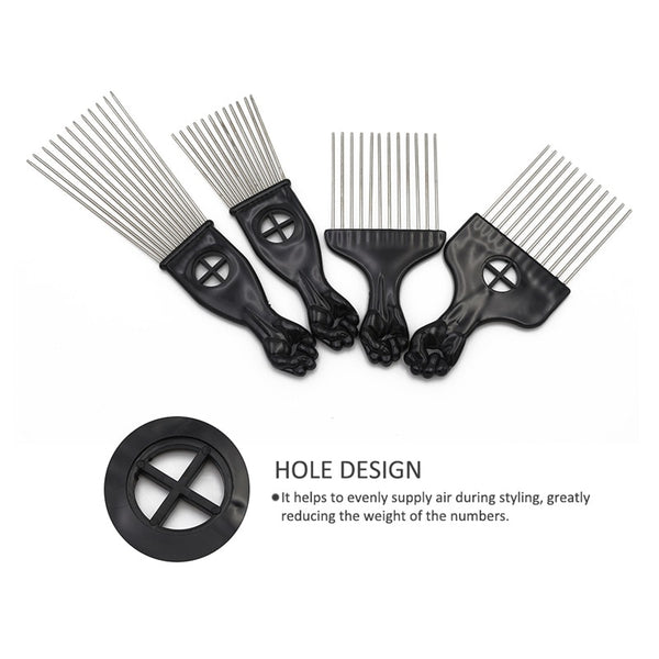 4 Sizes Afro Pick Combs