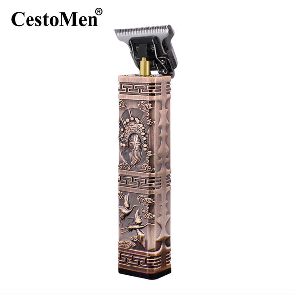 USB Rechargeable Red Copper Hair Clipper