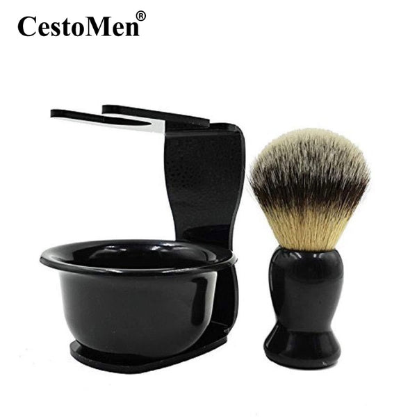CestoMen 3 In 1 Shaving Brush Kit