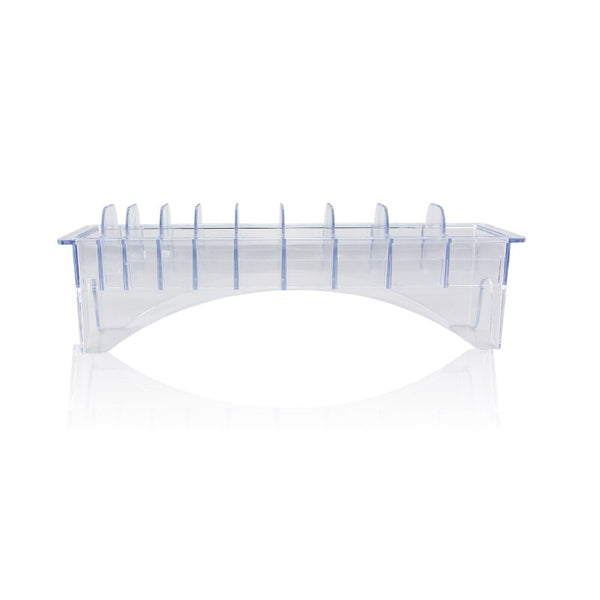 8/10 Pcs Hair Clipper Guards Stand Transparent Case Holder