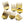 Load image into Gallery viewer, 8 Sizes Metal Hair Clipper Guide Gold