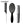 Load image into Gallery viewer, CestoMen 3pcs/set Black Detangle Brush Set 03