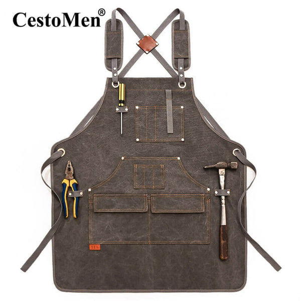 Adjustable Barber Apron Grey Color