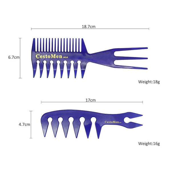 Anti Static Professional Combs In Wave Tooth Oil Head Comb