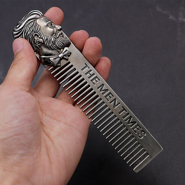 Metal Stainless Steel Men Comb 4 Types