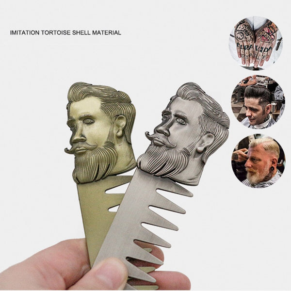 Metal Stainless Steel Men Comb 4 Types