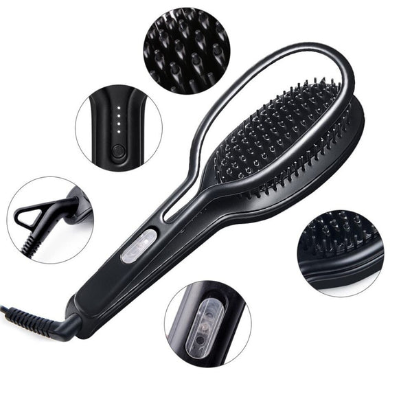 Ceramic Hair Straightener Brush