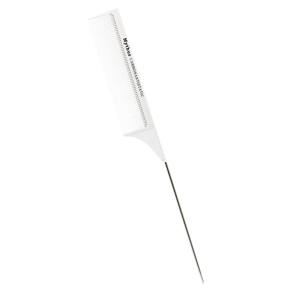 CestoMen 10 Designs White Hairdressing Carbon Comb Set