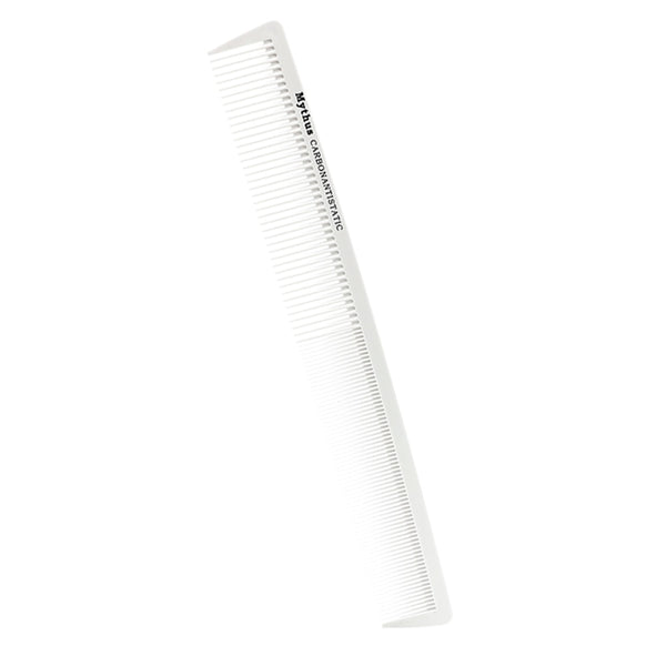 CestoMen 10 Designs White Hairdressing Carbon Comb Set