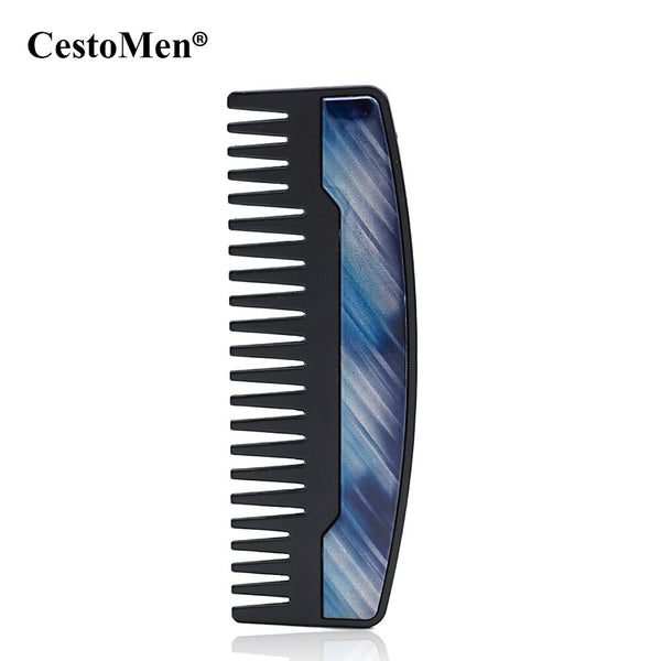CestoMen 100% Stainless Steel Men's Template Beard Comb