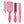 Load image into Gallery viewer, 4 Colors 4pcs/Set Detangle Brush Set with box