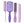 Load image into Gallery viewer, 4 Colors 4pcs/Set Detangle Brush Set with box
