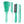 Load image into Gallery viewer, 4 Colors 4pcs/Set Detangle Brush Set with box