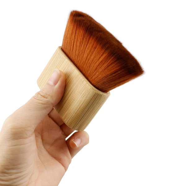 CestoMen Bamboo Handle Brush Fiber Soft Neck Duster