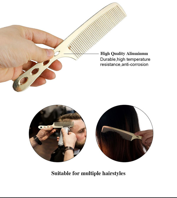 CestoMen 3pcs/set Barber Brush And Comb Set