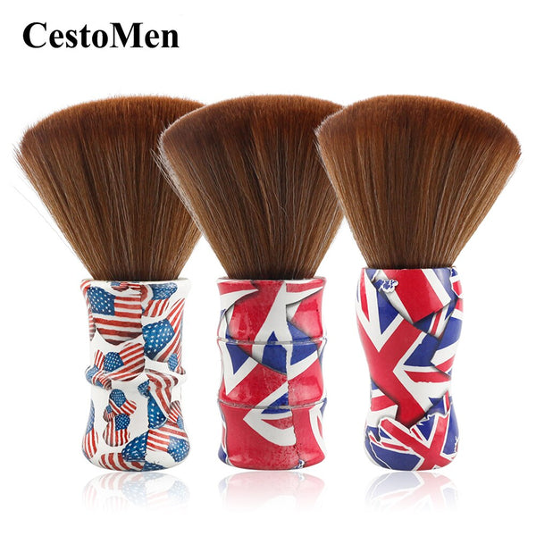 CestoMen Barber Neck Brush with Western Style Handle