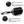 Load image into Gallery viewer, CestoMen Black Aluminum Ceramic Round Brush
