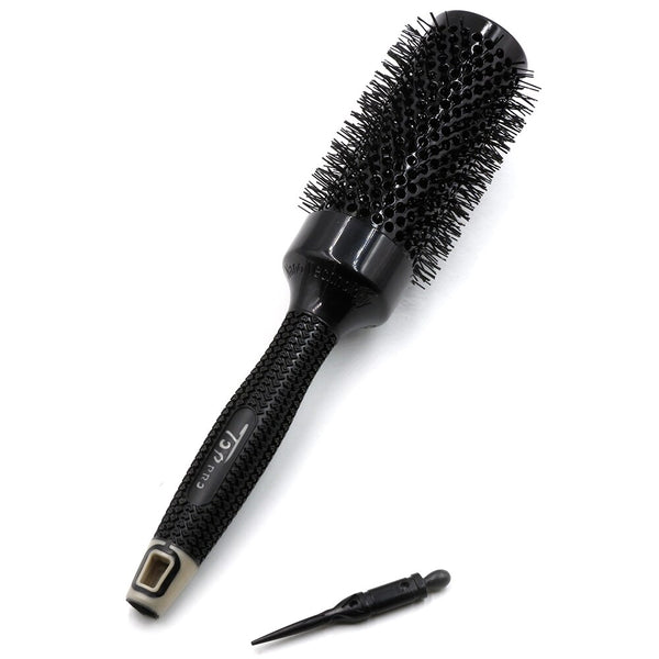 CestoMen Black Anti Heat Ceramic Round Brush
