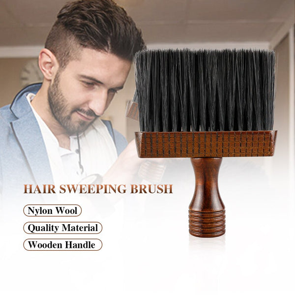 CestoMen Broken Duster Hair Brush Nylon Brush Soft Cleaning Tool Hair Sweep Brush Barber Neck Brush Hair dressing Styling Tools