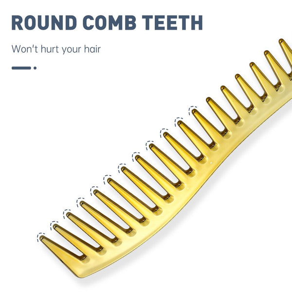 CestoMen Four Colors Rainbow Wide Tooth Comb
