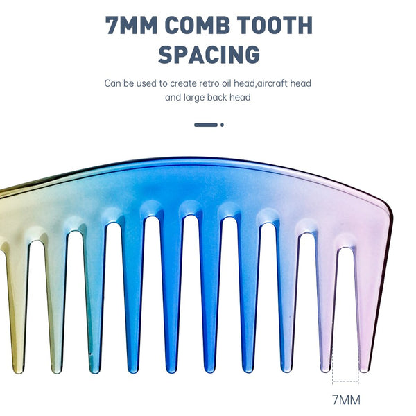 CestoMen Four Colors Rainbow Wide Tooth Comb
