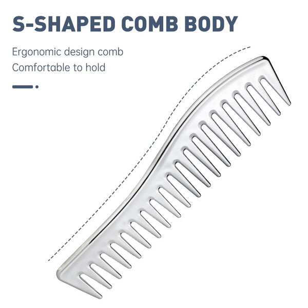 CestoMen Four Colors Rainbow Wide Tooth Comb